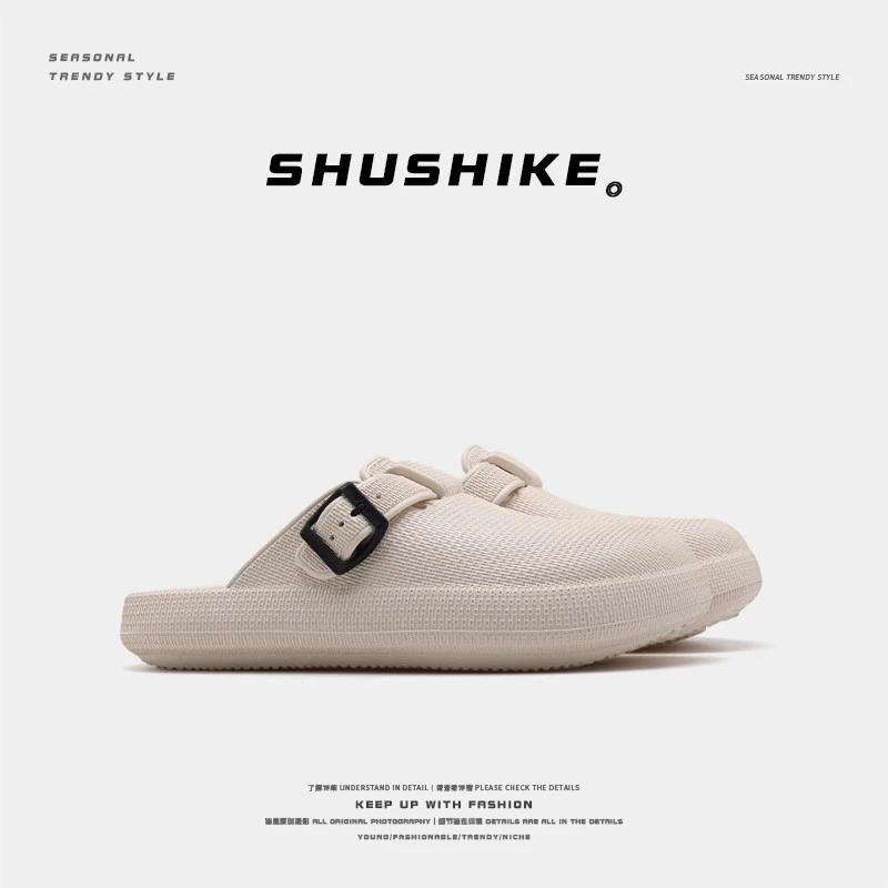 CPOZ拖鞋男外穿秋季新款休闲洞洞鞋男防滑运动踩屎感包头勃肯拖鞋