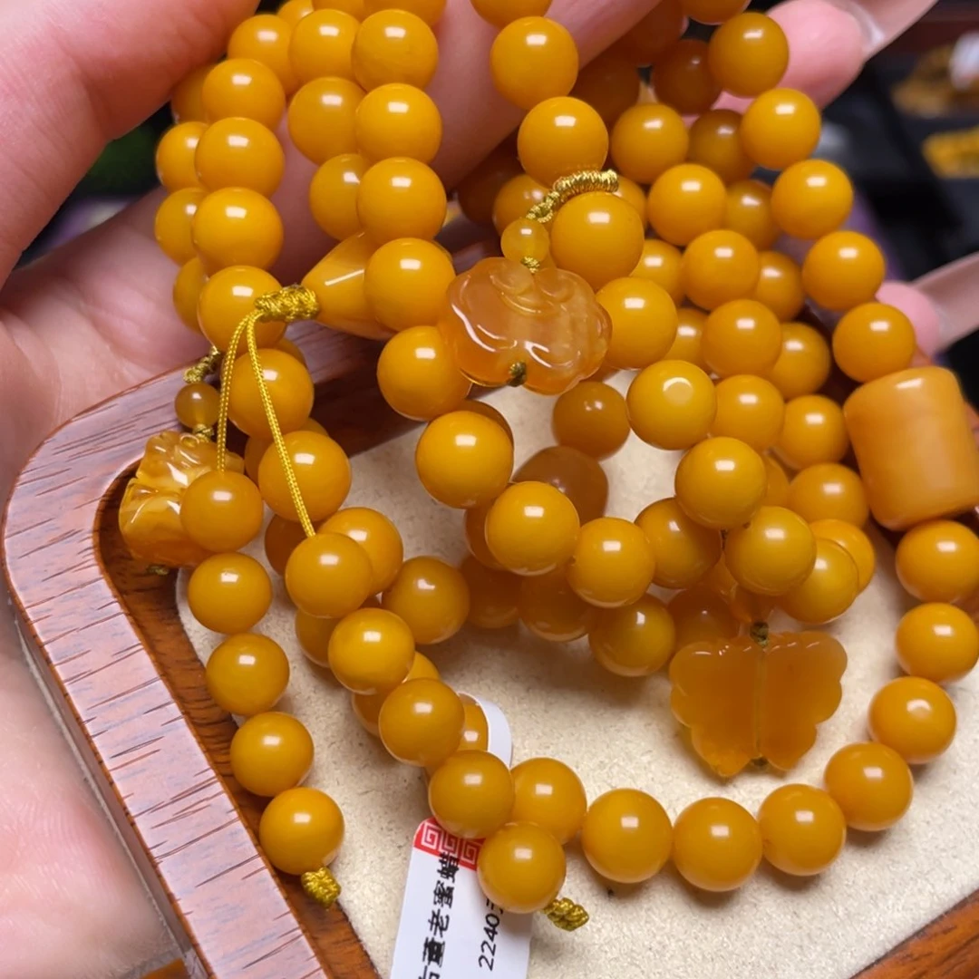 蜜蜡手链未镶嵌手串