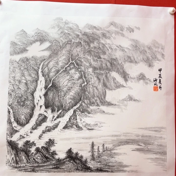 国画花鸟的翅膀和翅膀都是白色的70.70