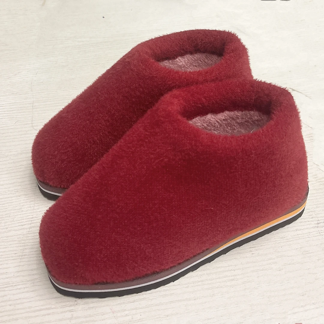 纯手工缝制加绒加厚保暖布棉鞋男女同款福利款