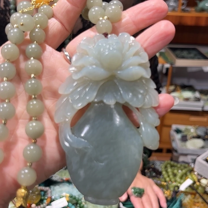 未镶嵌岫玉毛衣链