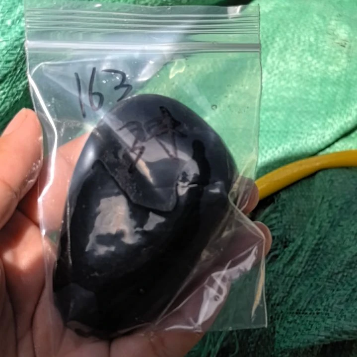 a***l有机玻璃藏玉药王石原石手把件