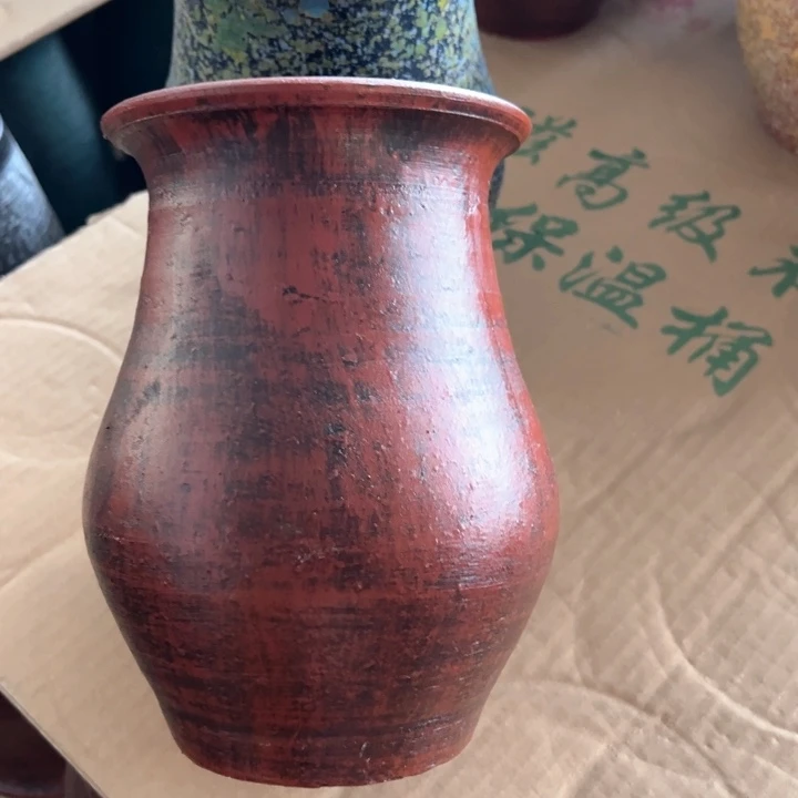 9.9-1微瑕大白红卡土陶