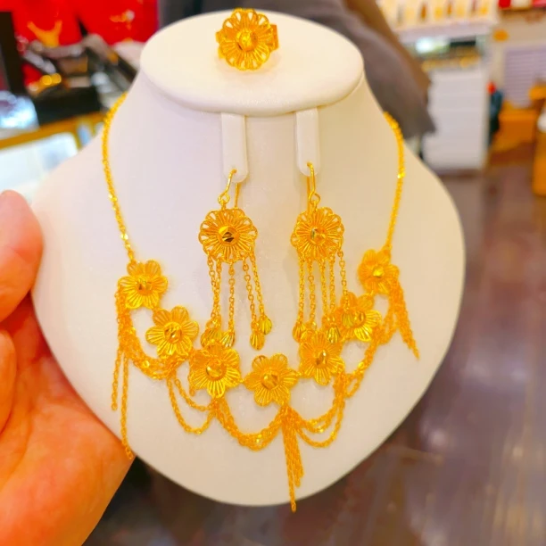 铜合金婚庆饰品 仙女风结婚民族风配饰公主风仙女女首饰بىر تو