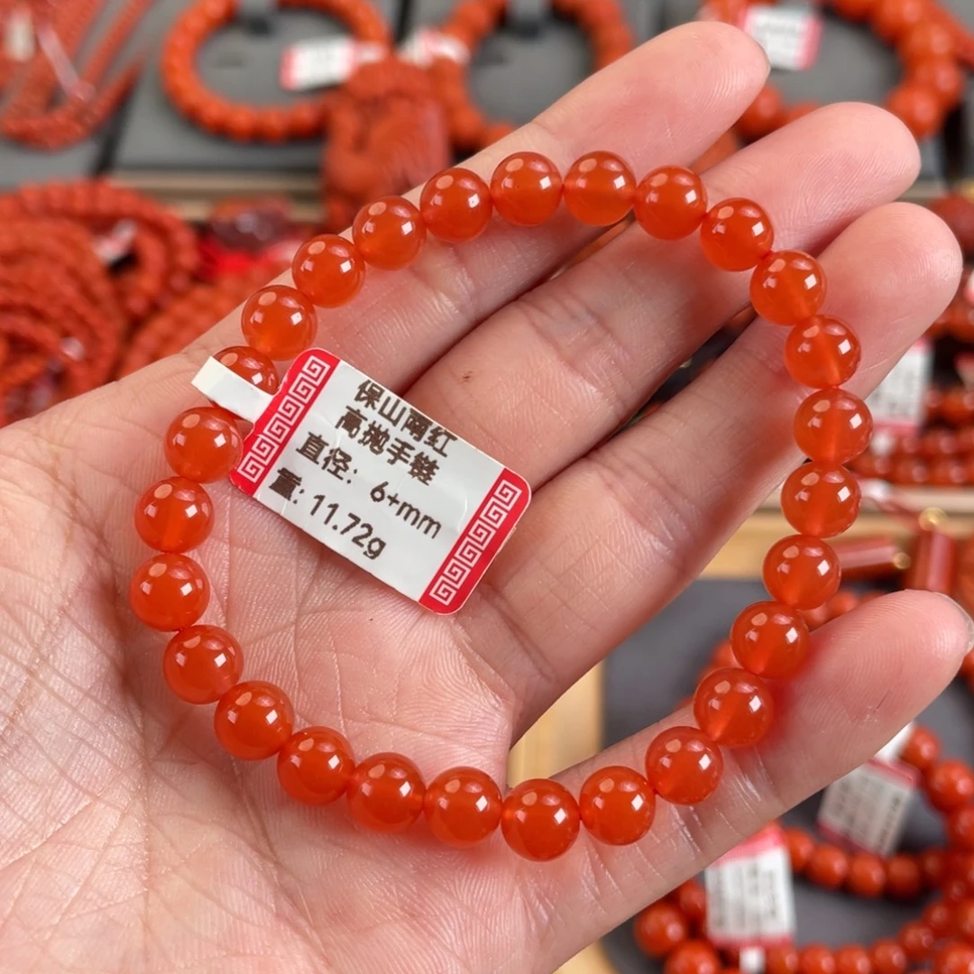 南红玛瑙未镶嵌手串6➕
