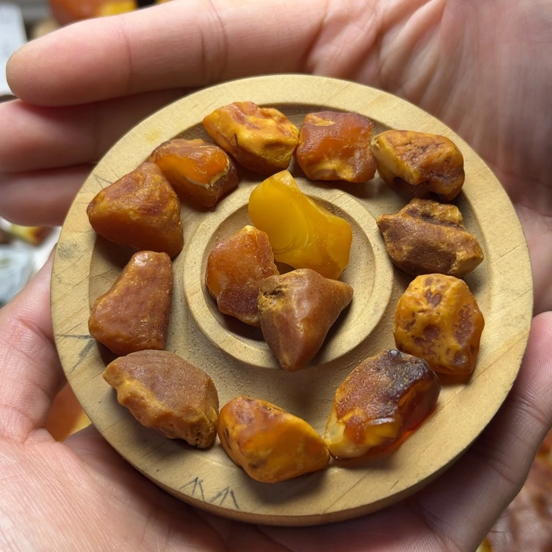 定制琥珀未镶嵌蜜蜡定制随型手串