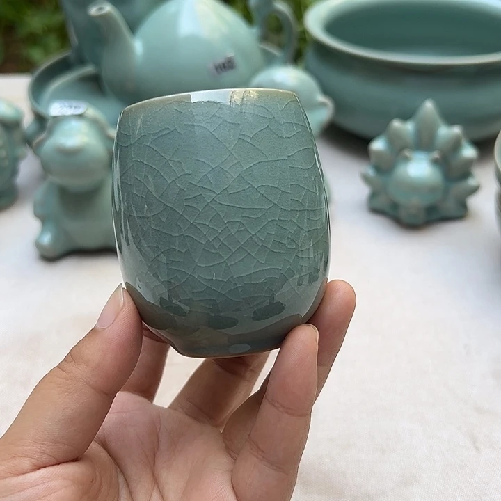 龙蛋杯原矿天蓝微瑕