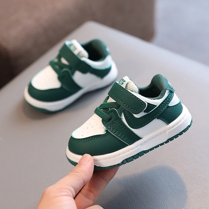 韩版女童女童防滑透气学步鞋单鞋纯色春秋运动鞋