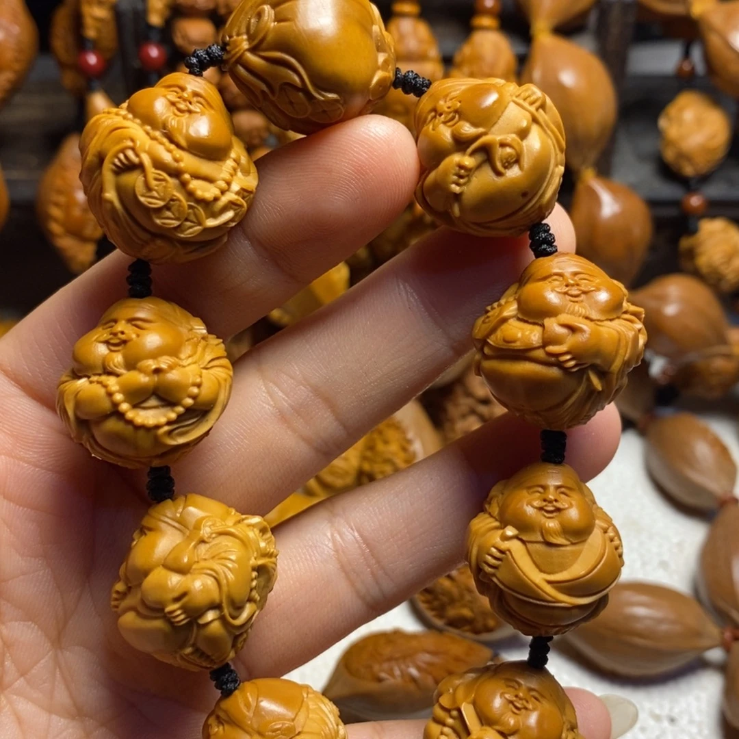 吊坠橄榄核瑞兽财神