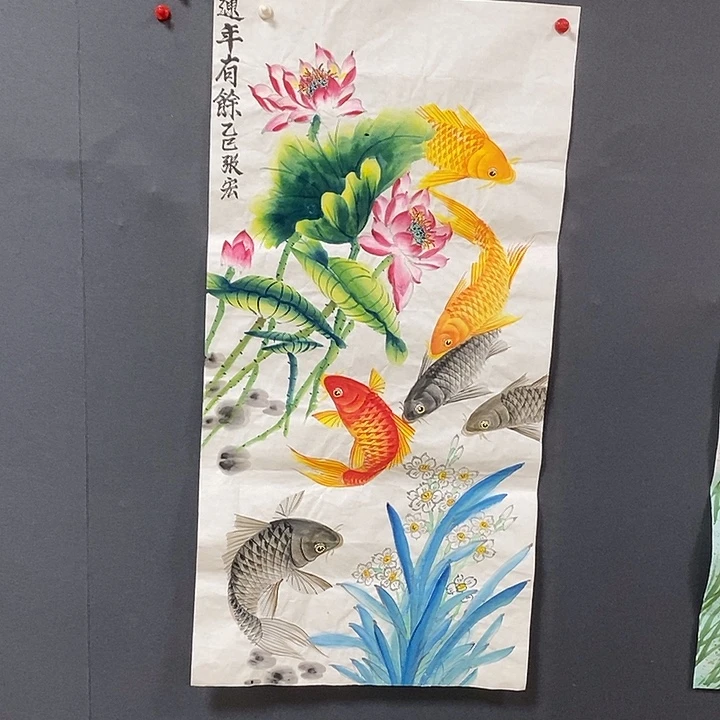 国画张宏50.100手绘画芯