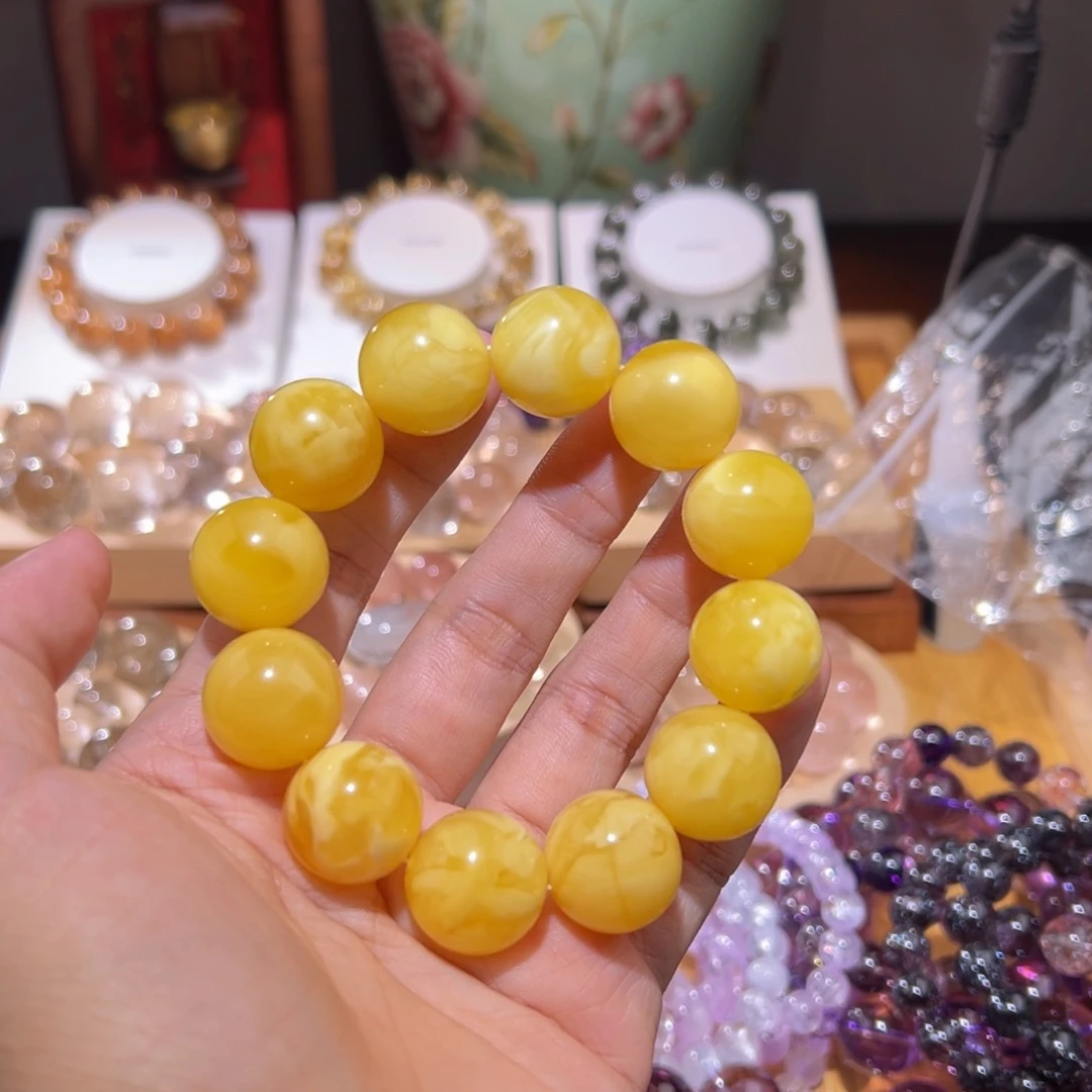 未镶嵌蜜蜡手串手串