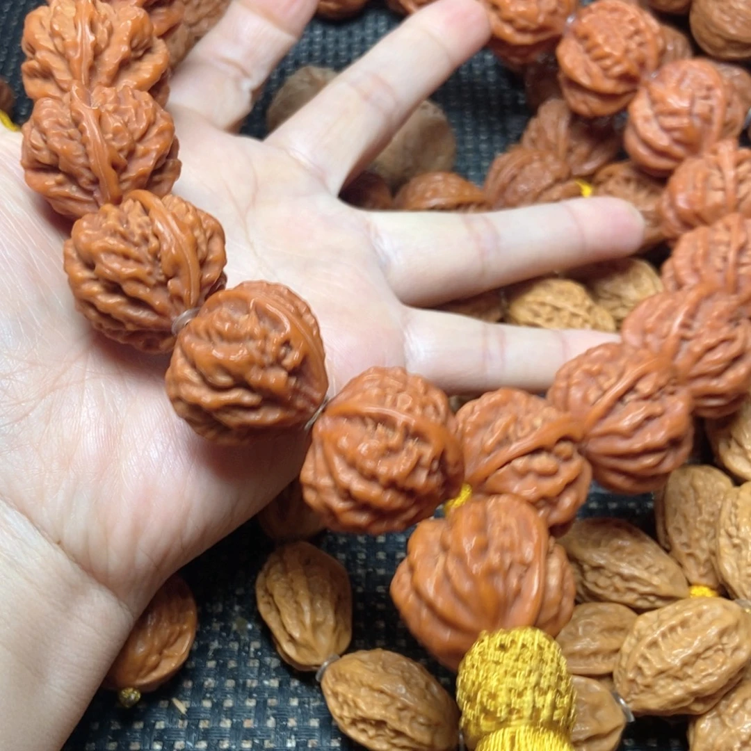 手串桃核龙脊京八棱手持