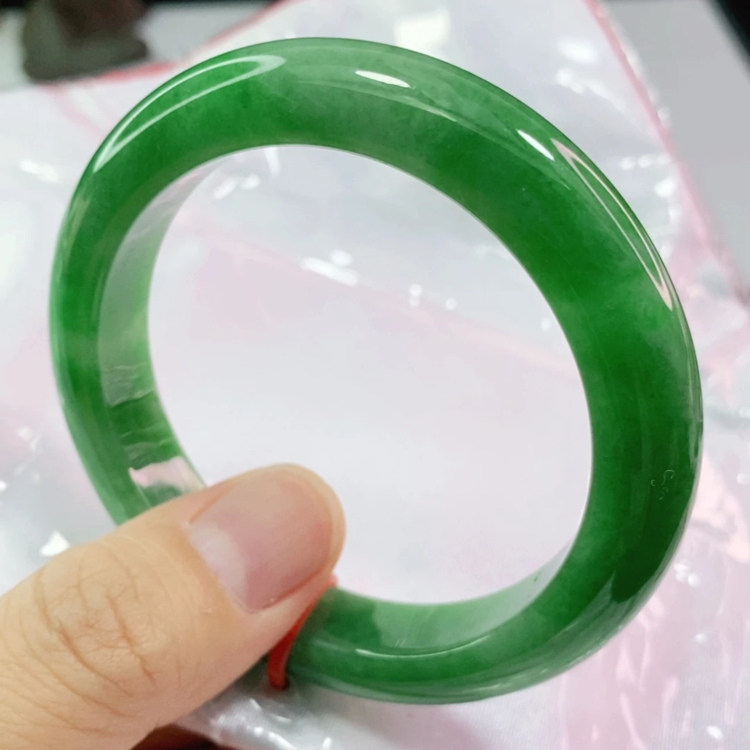 翡翠手镯未镶嵌5458圈口