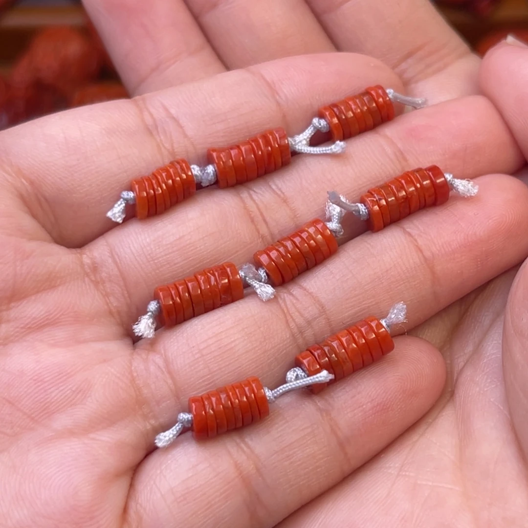 南红玛瑙未镶嵌川料瓦西5mm左右隔片多样性发货其中一件