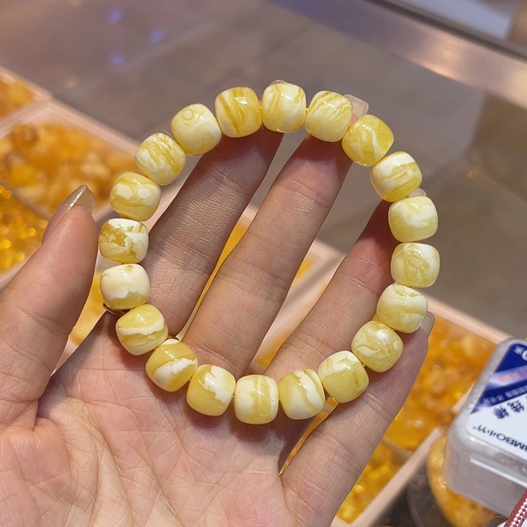 手链琥珀未镶嵌蜜蜡手串11.3