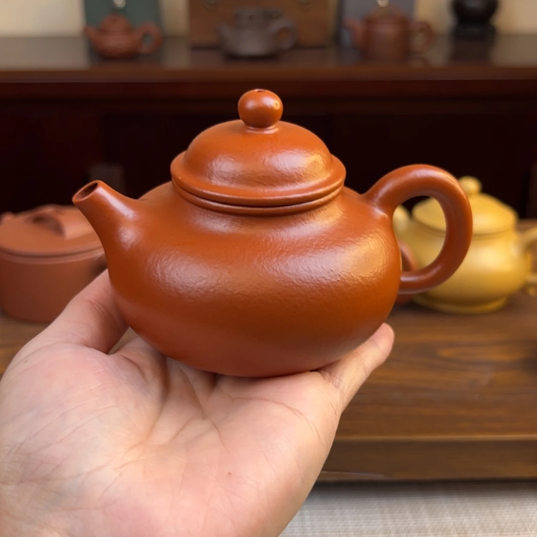 恶****紫砂茶壶朱泥容天全手200cc