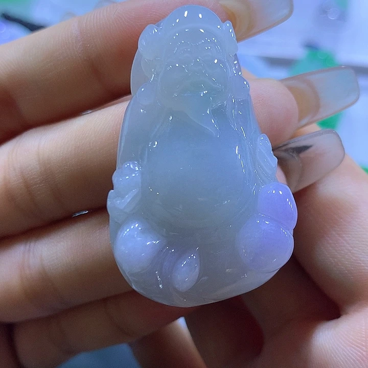 颈饰未镶嵌翡翠天然翡翠A货吊坠