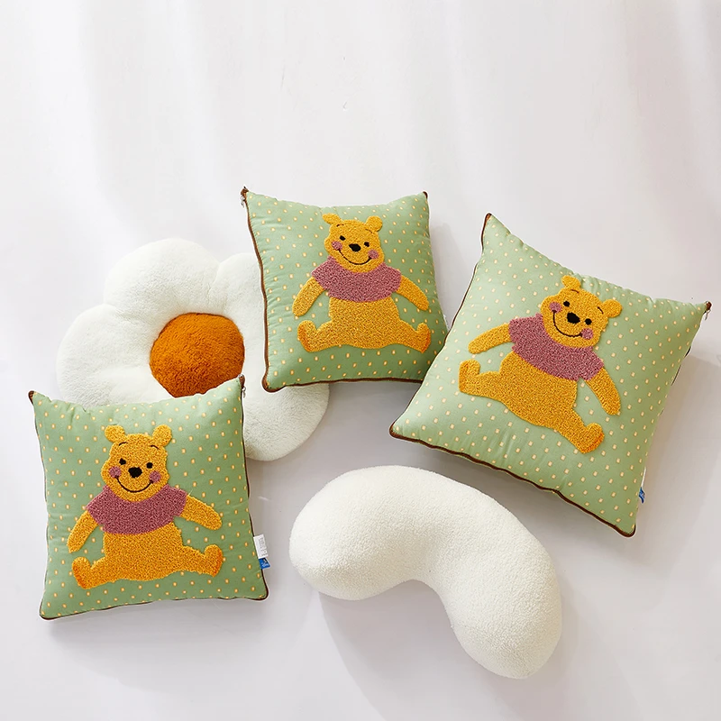 限【四季维维熊绿色大号】 多功能二合一折叠车载抱枕被