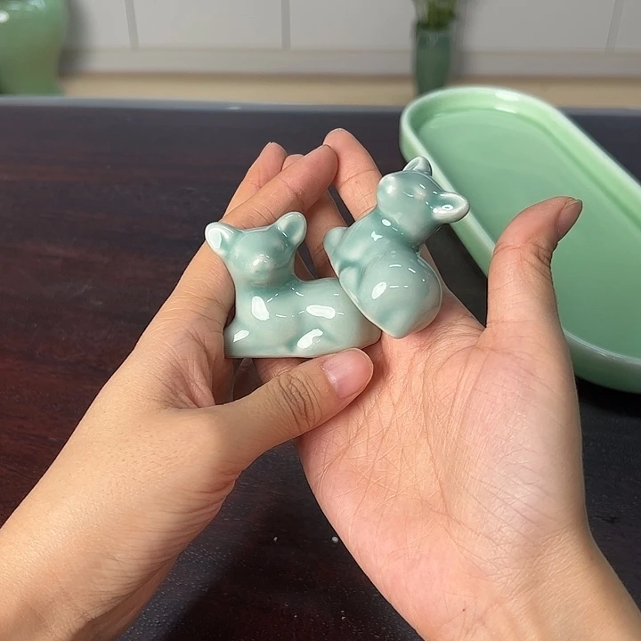 龙泉云间青瓷小米茶器