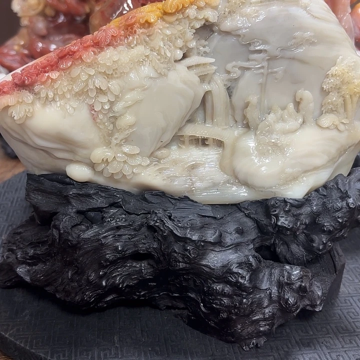 寿山石富贵山居图