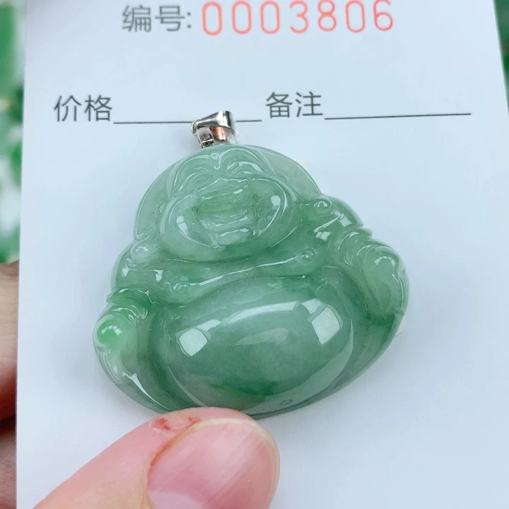 颈饰银S925镶嵌翡翠