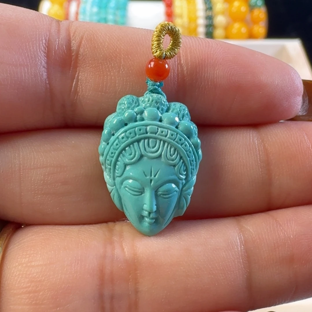 绿松石未镶嵌颈饰