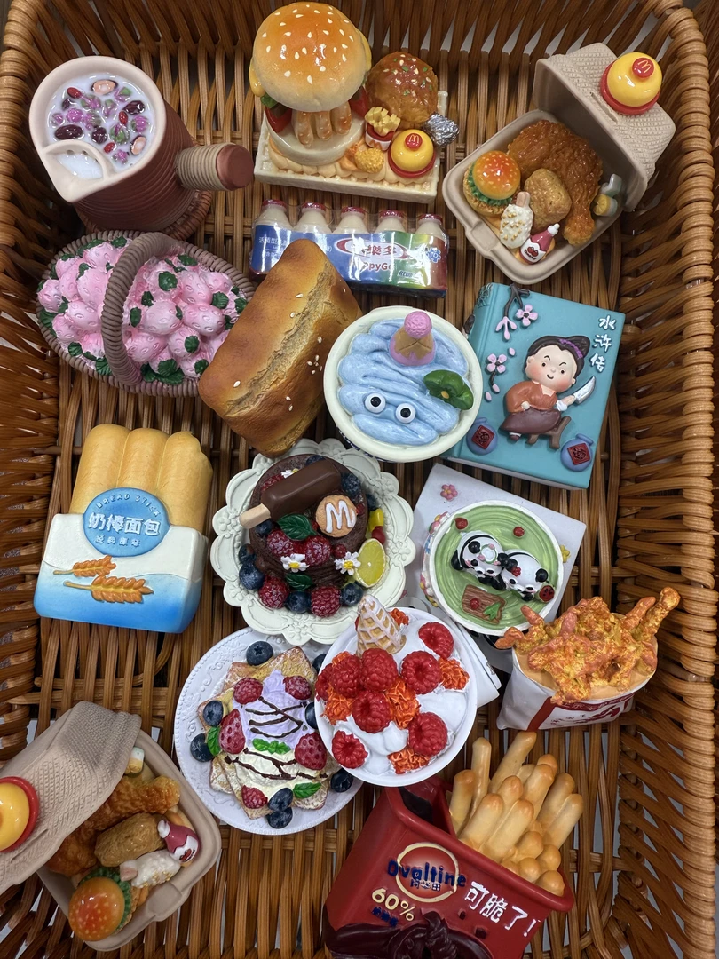 扣号拍【不单拍！】单拍无效，冰箱贴手绘磁吸摆件