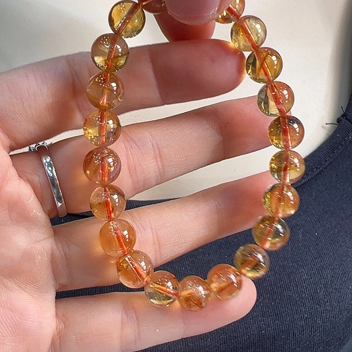 黄晶手链未镶嵌手链