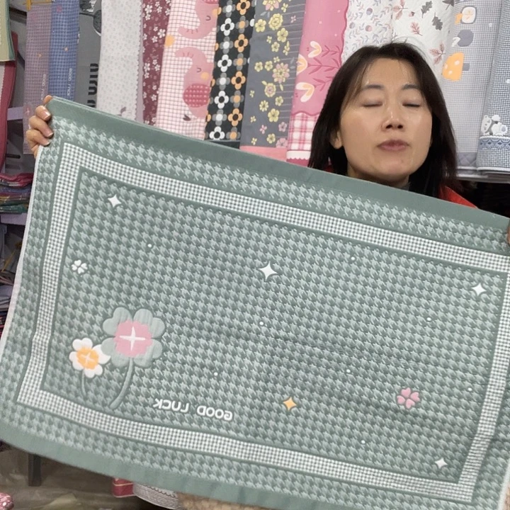 棉特价军绿色千鸟格