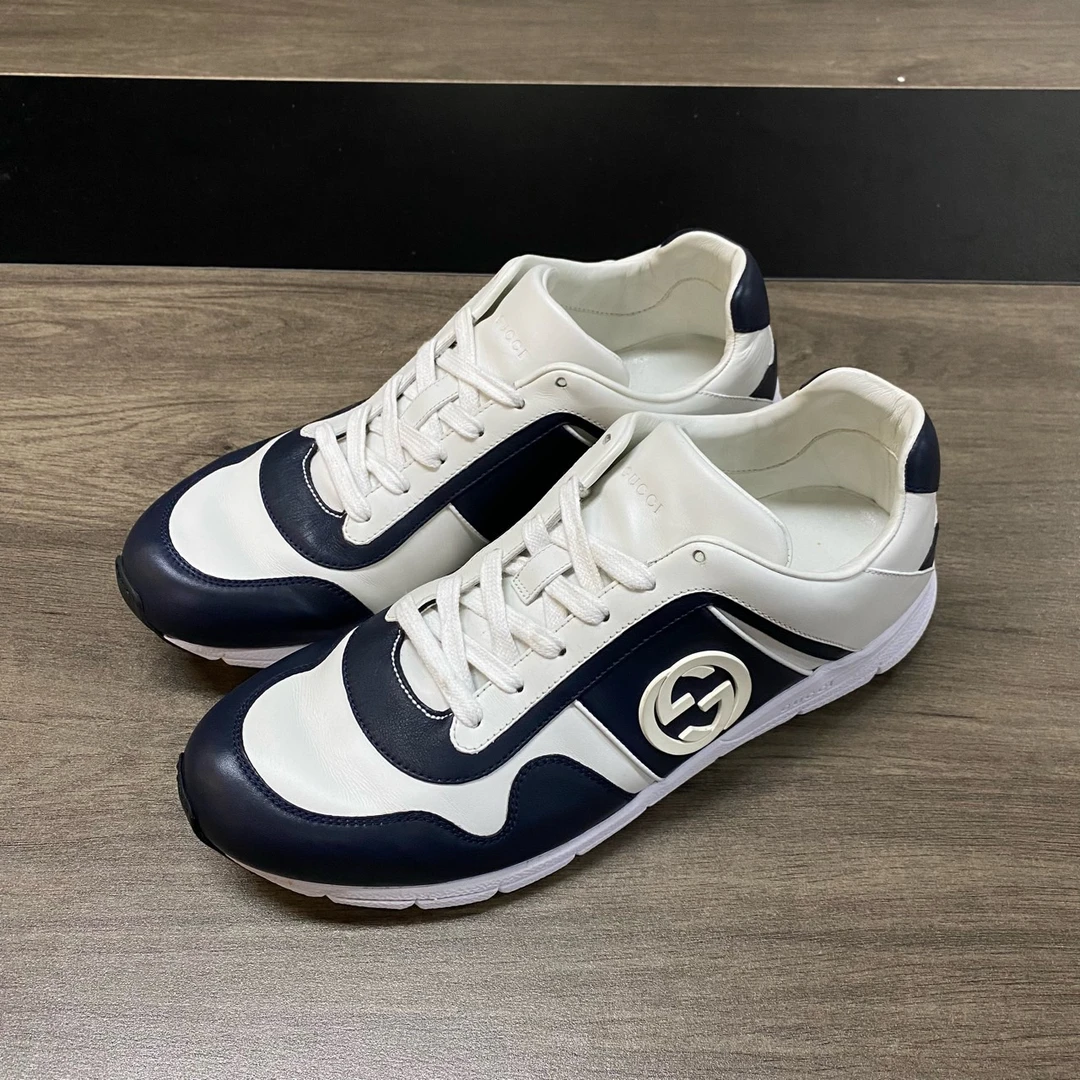 95新 GUCCI/古驰 黑白熊猫 42.5码无盒 c0505
