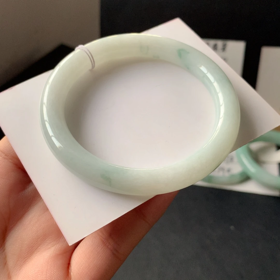 翡翠未镶嵌手镯57号56.6-9.2-9