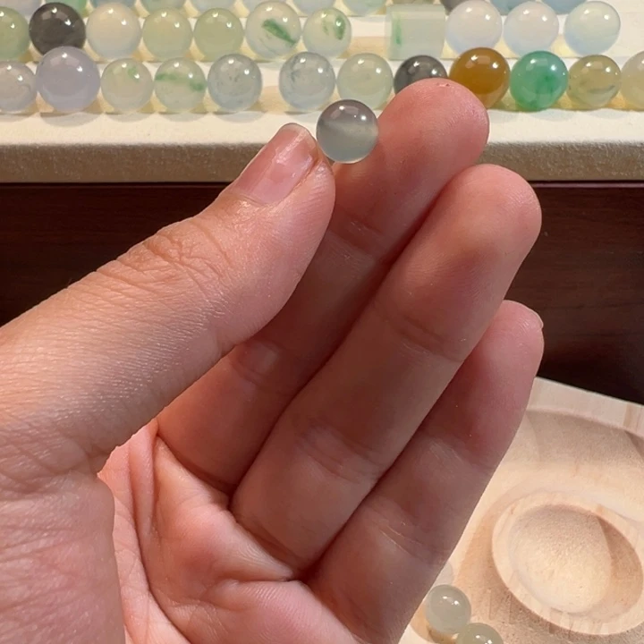 翡翠散珠天然缅甸翡翠A货7.6