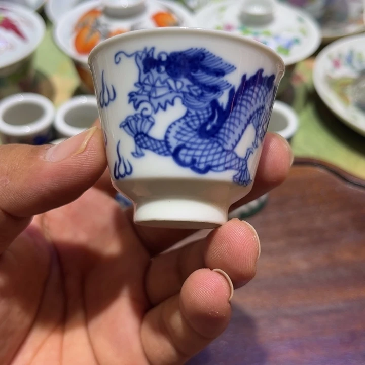 纯手绘精品盖碗杯