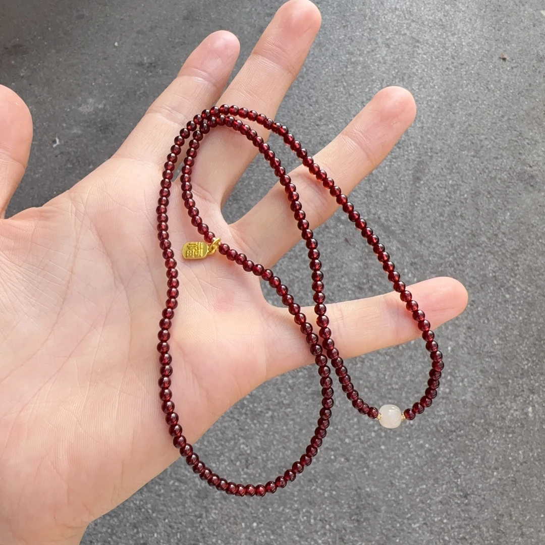 天然石榴石三圈约3+mm左右多样性拍一发一jrj