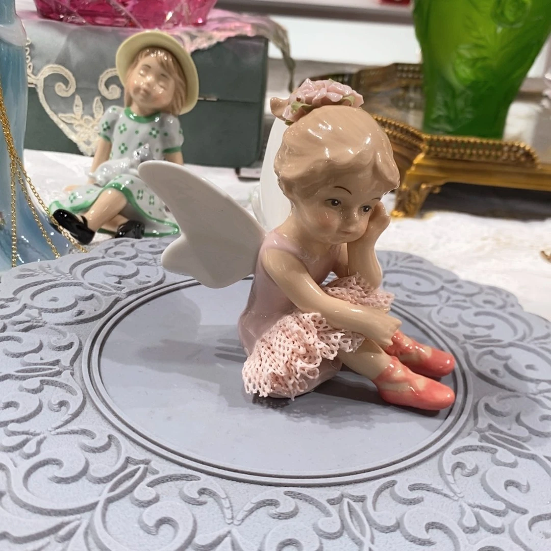 陶瓷0289骨瓷天使蕾丝娃娃礼盒装