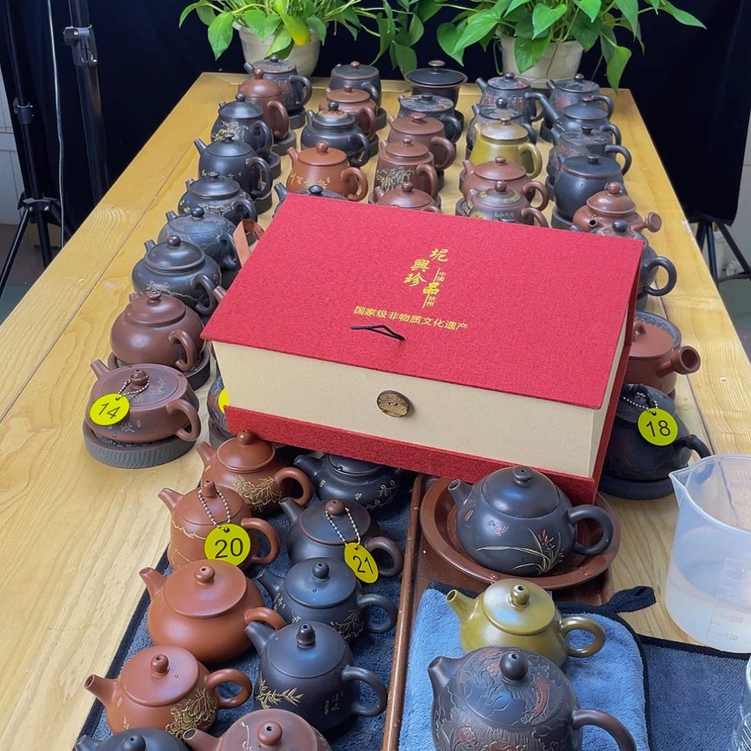 圭***泥塑一壶四杯111112