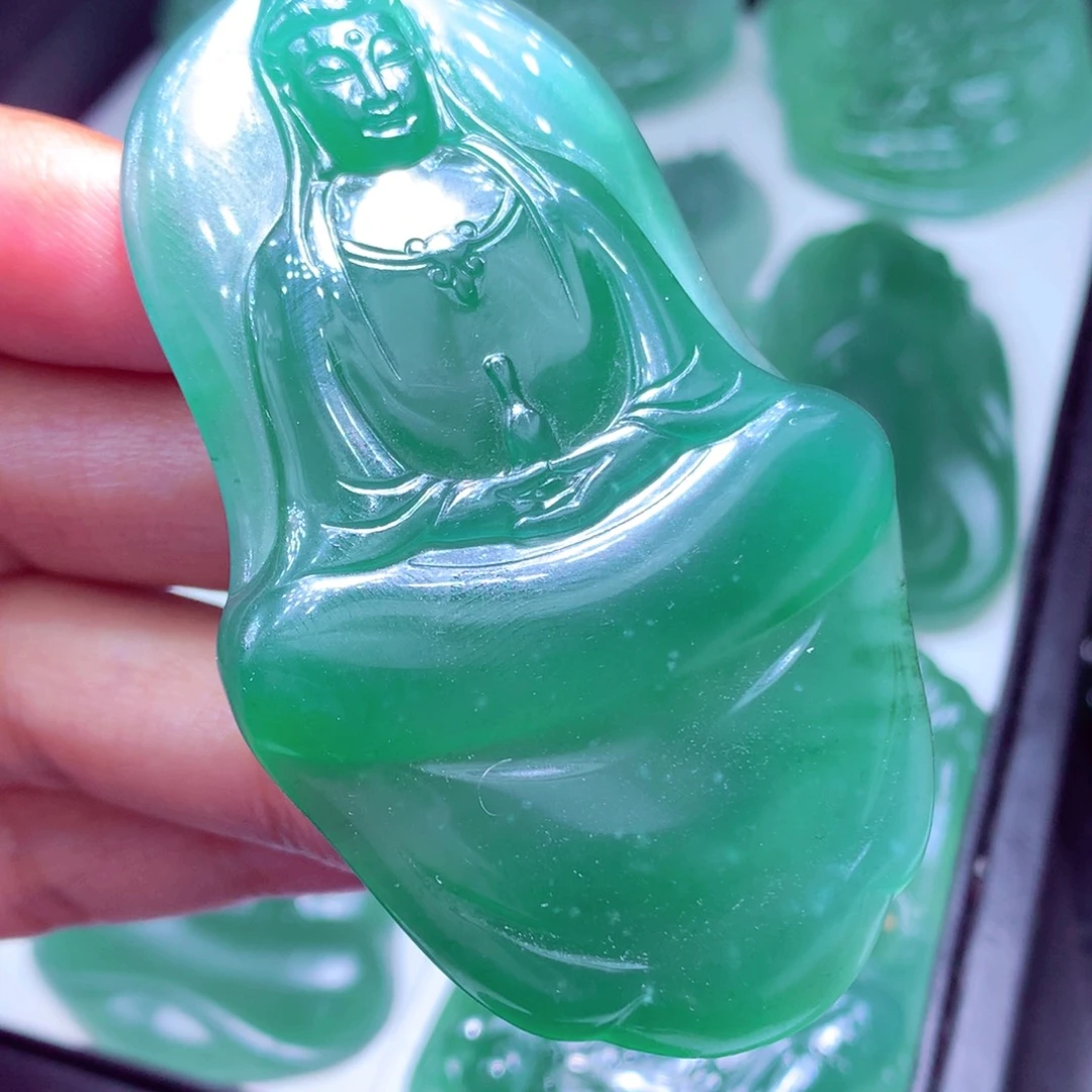 斜****定制翡翠未镶嵌天然