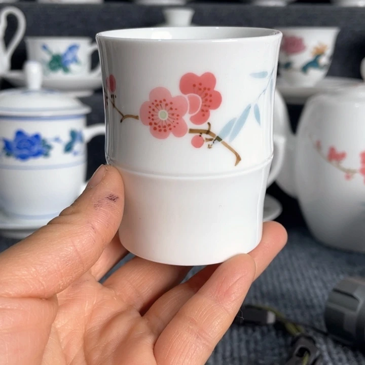 景德镇陶瓷竹节杯