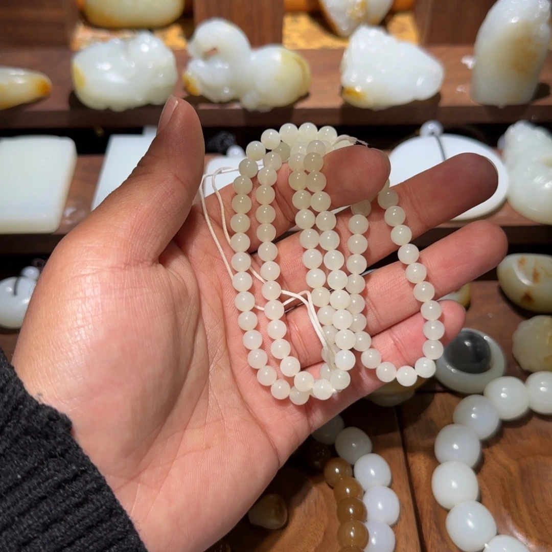 和田玉未镶嵌手链