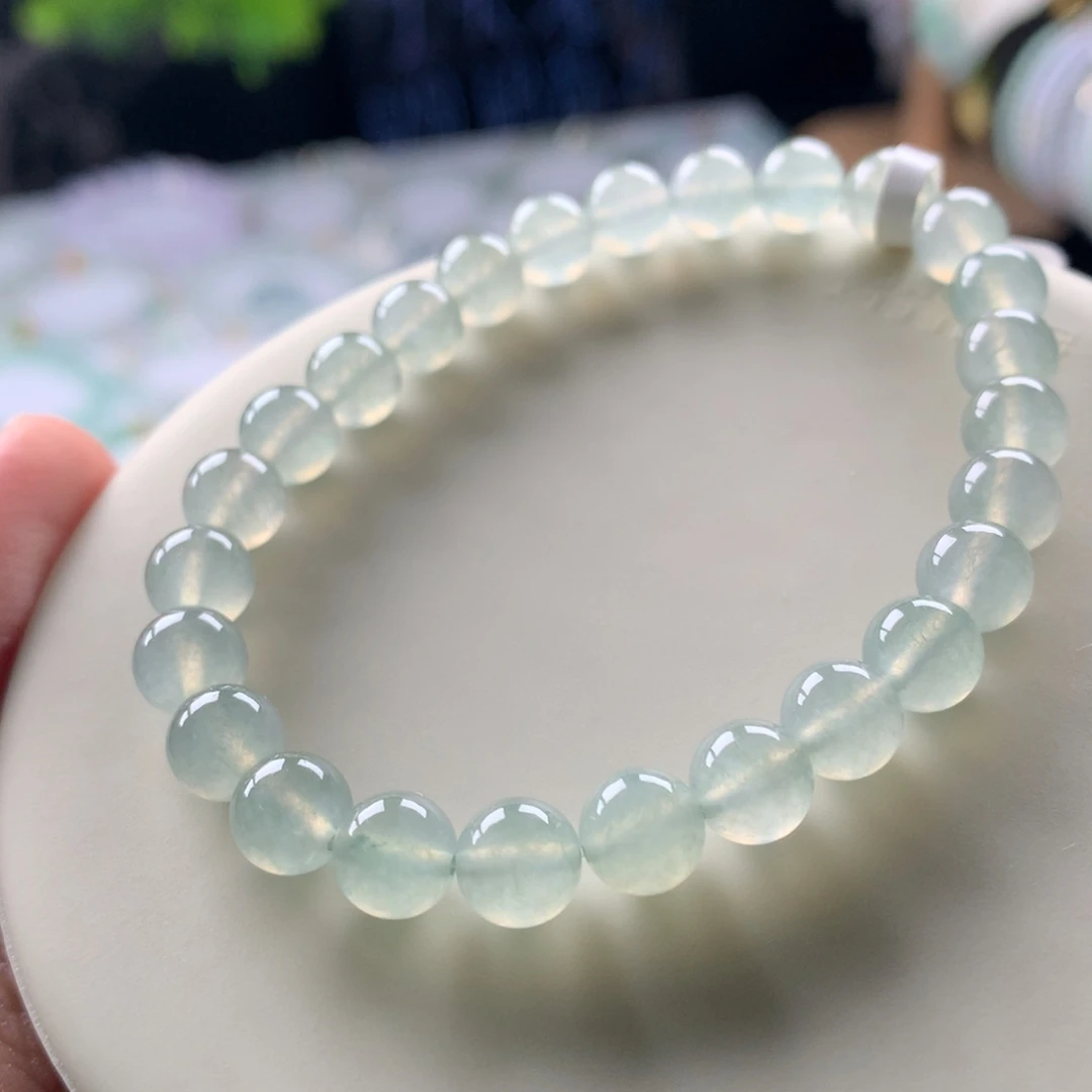 翡翠未镶嵌手链卡7
