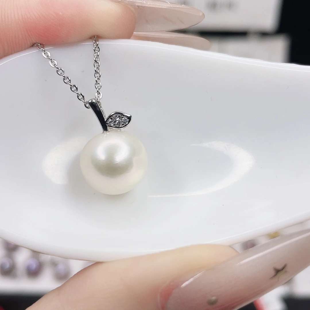 合金淡水珍珠吊坠(赠链)