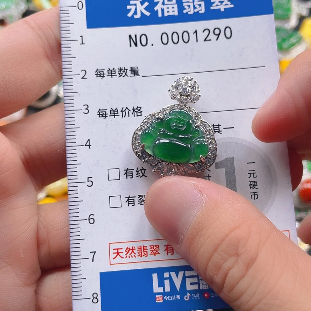 翡翠未镶嵌吊坠(不含链)