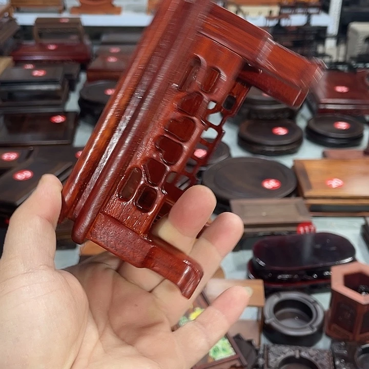 红木底座工艺品紫砂红木底座工艺品13公分