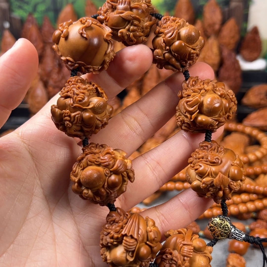 社***蛋橄榄核手串/手链核雕