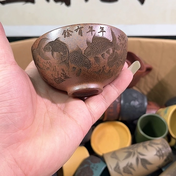 茶杯紫砂全手工紫砂主人杯