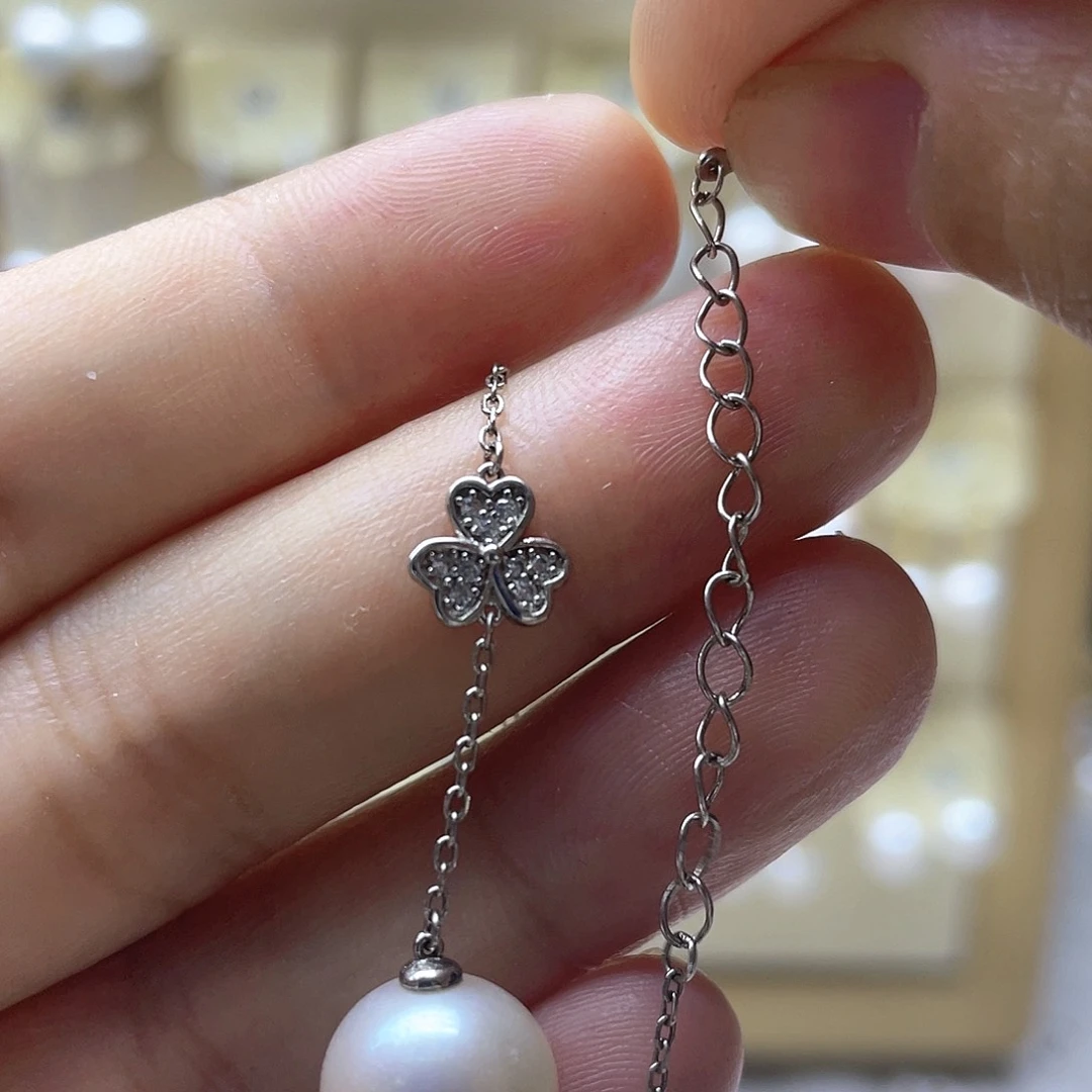 银S925镶嵌淡水珍珠手链