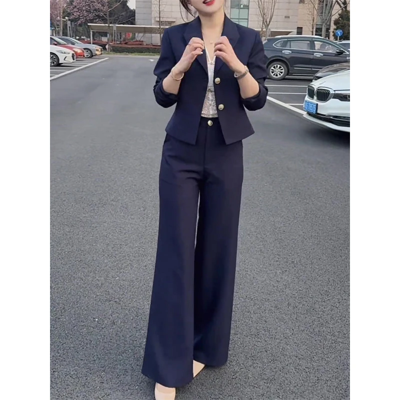 秋季套装女2026新款大方得体穿搭一整套气质通勤职业西装两件套潮