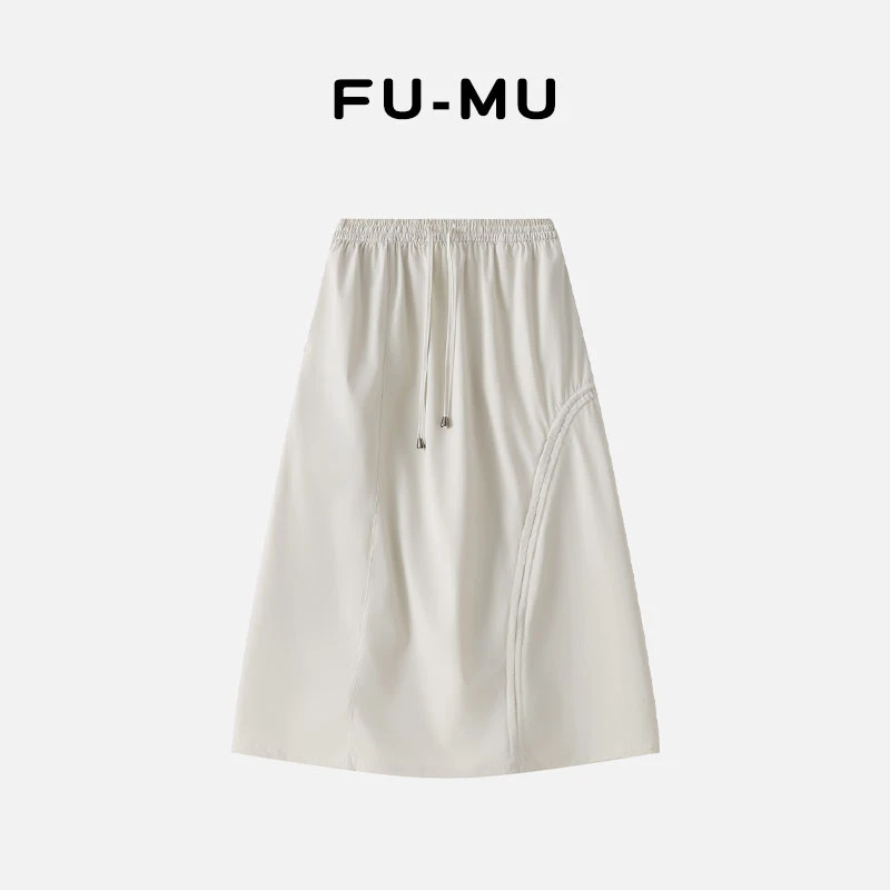 【贺茶专属】抽绳半身裙c05q23-