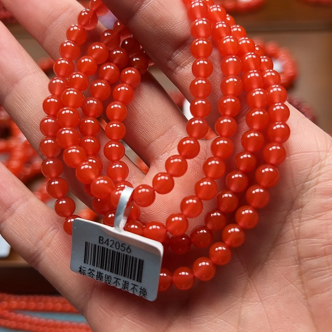 南红玛瑙未镶嵌手串
