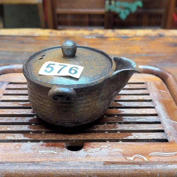 纯手工制作粗陶茶具